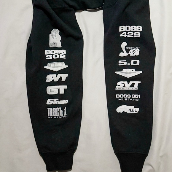 Mustang Black Zip Up Sweater Size Small - Picture 8 of 13